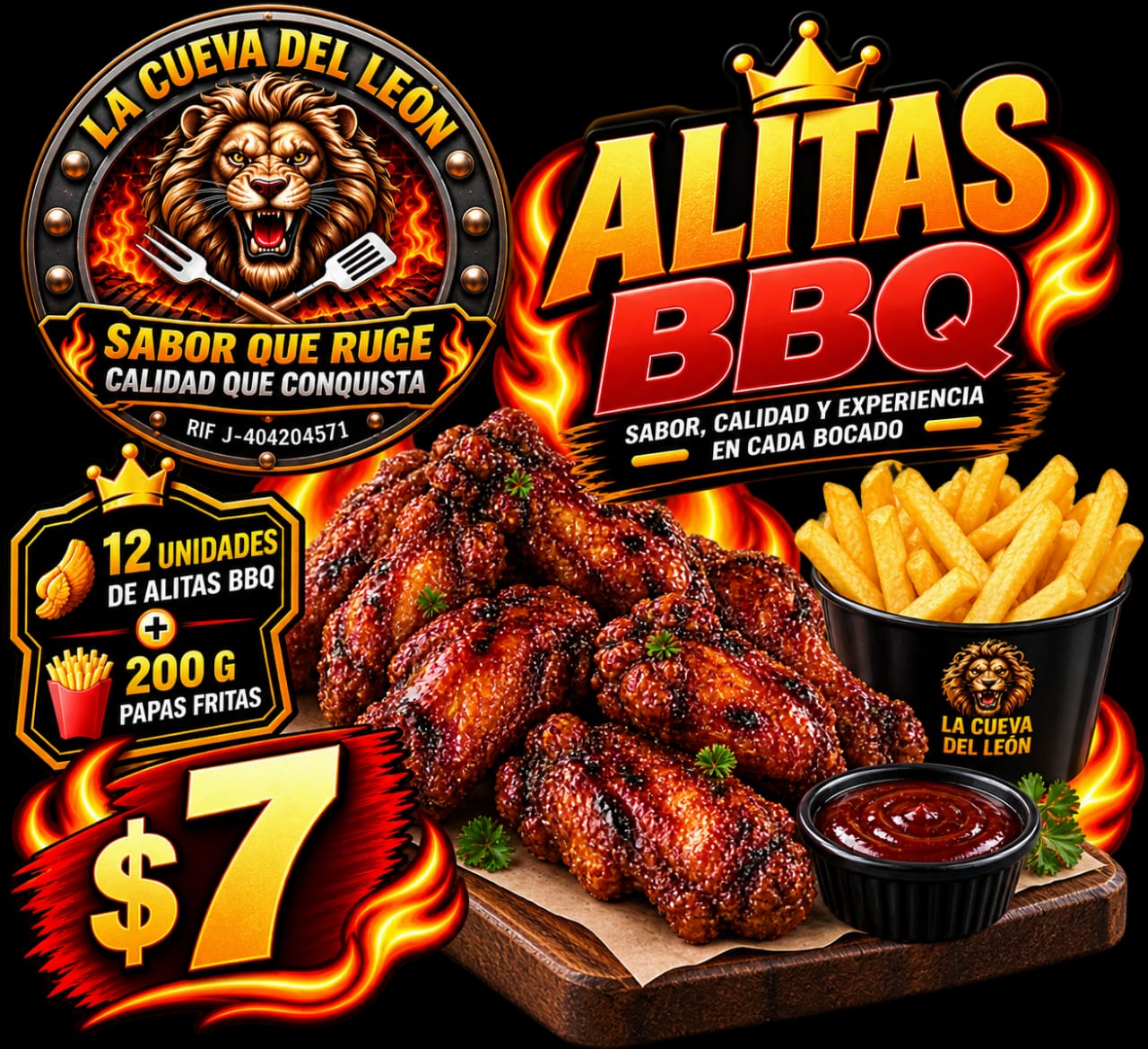 Alitas BBQ Grande