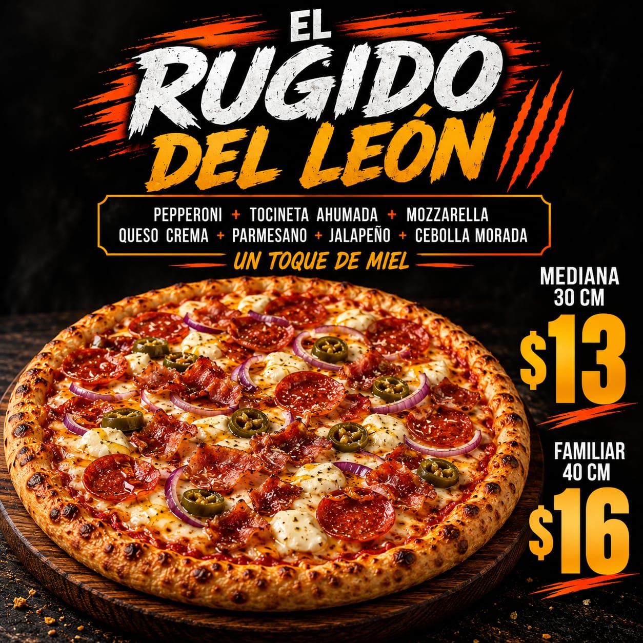Pizza El rugido del Léon 30 Cm