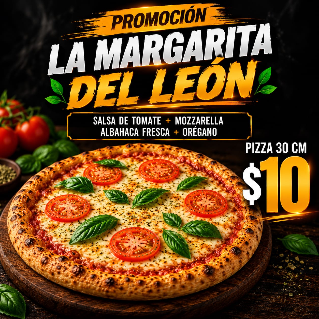 Piza margarita del león