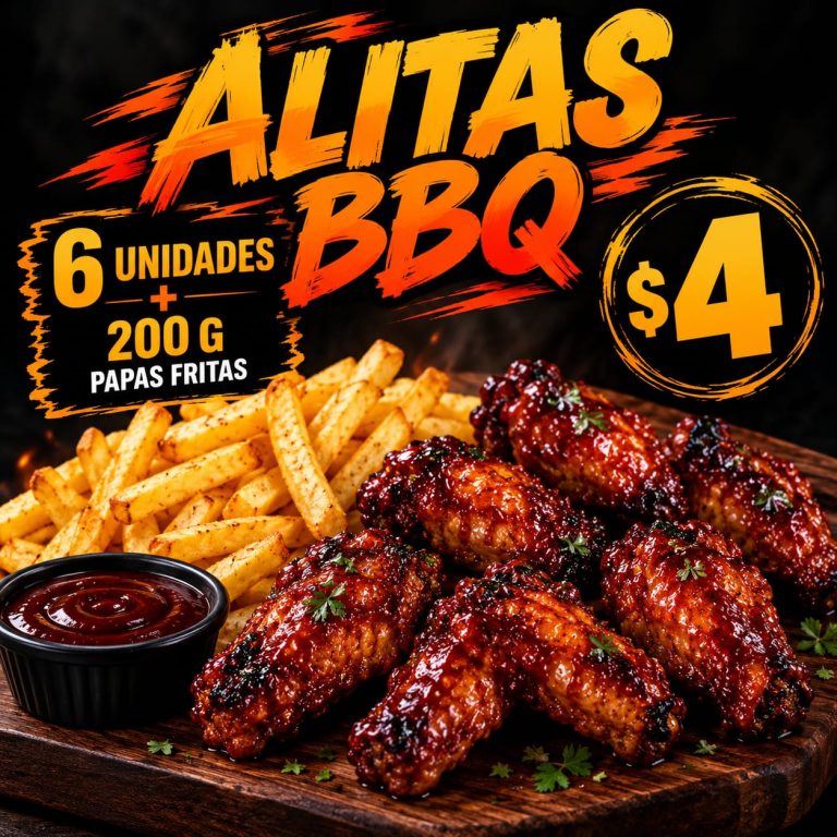 Alitas BBQ 6 U