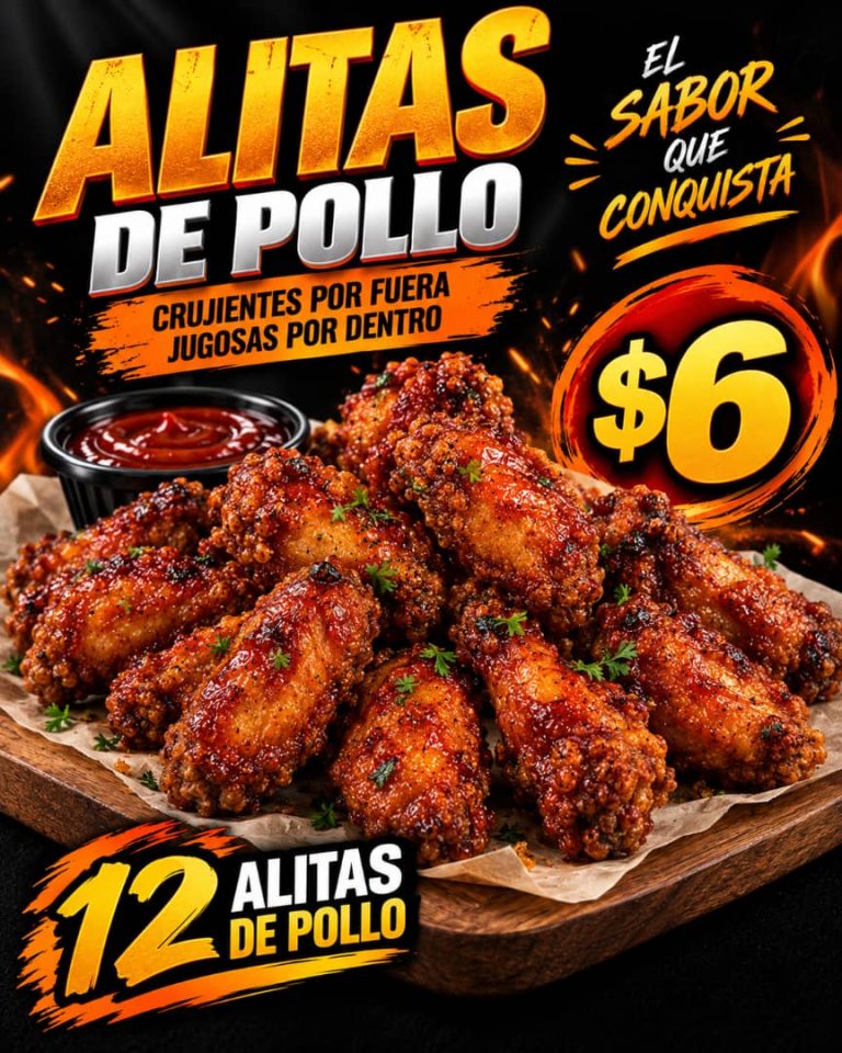 12 Alitas de pollo crujientes